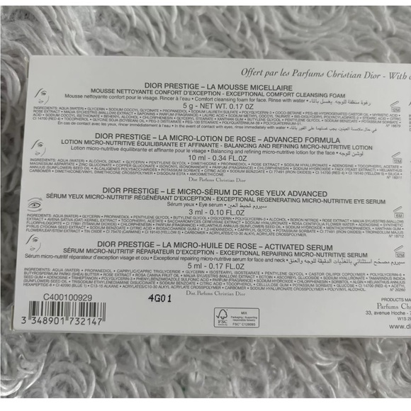 Dior Prestige Piano Gold Gift Discovery Set - NWB - Picture 5 of 6